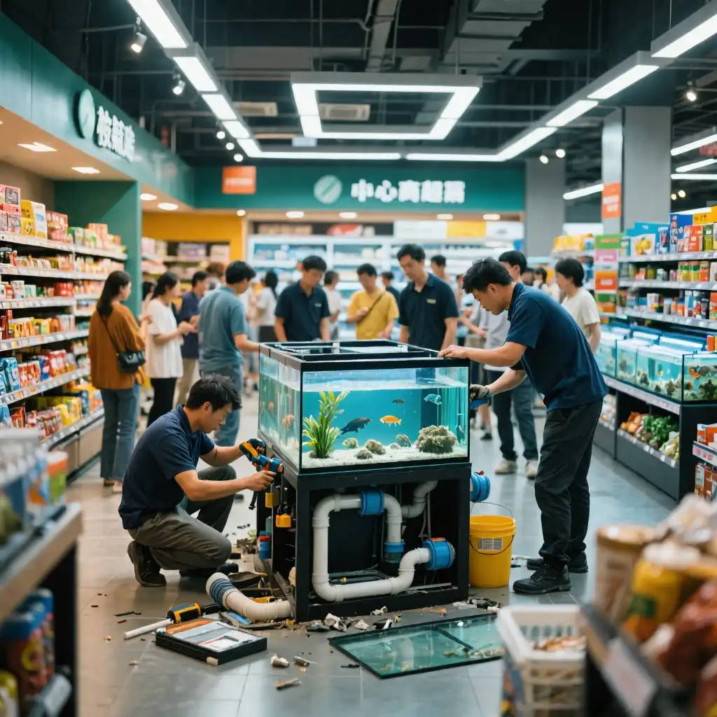 中小型商超鱼缸改造