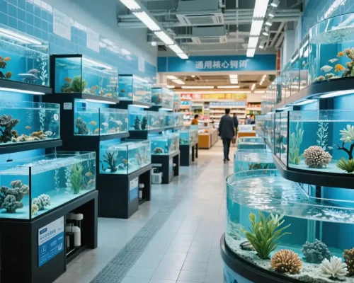 商超水产区鱼缸