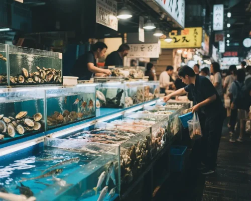 日本水产市场鱼缸